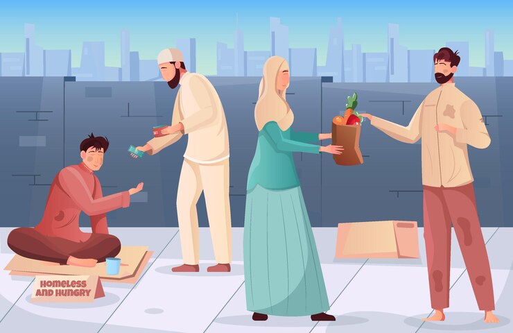 Giving zakat in Islam
